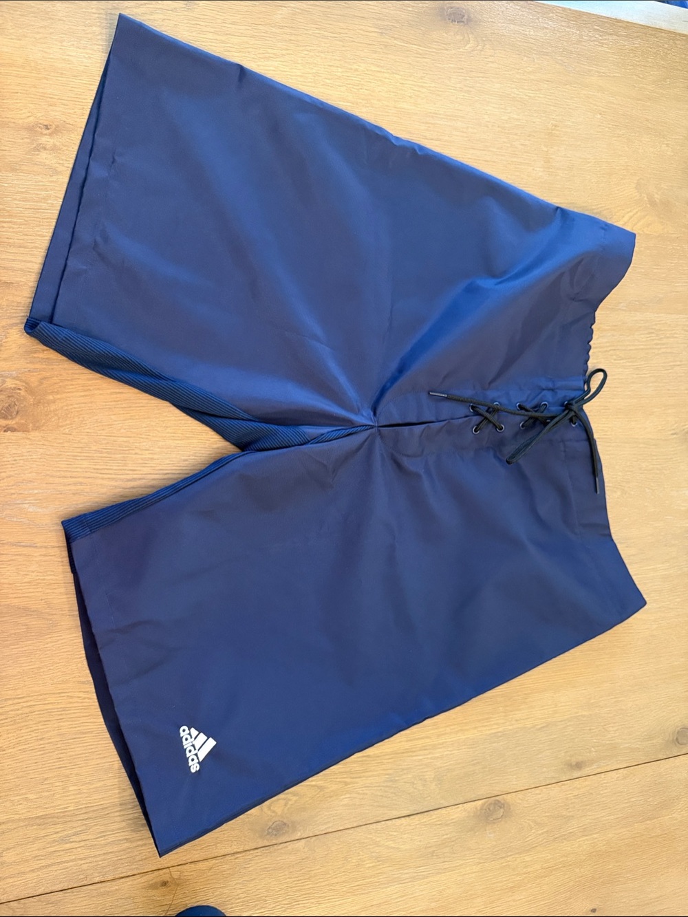adidas Men's Navy Athletic Swim/Board Shorts with Lace Waist